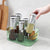 Premium Ribbed Transparent Storage Basket with Gold Handle – Multipurpose Kitchen &amp; Home Organizer Box