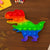 Dinosaur Shape Rainbow Pop It Fidget Toy