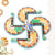 Golden Swastik Shubh Labh Wall Hanging with Ganesh Idol (1 Pc)