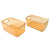 Decorative Ribbed Clear Basket 