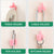 Pink Multifunctional Multi functional Hand Shape Wall Clip Hanger Keys Cable Holder
