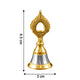 Brass and Steel Temple Ghanti (Pooja Bell) – Decorative Spiritual Accessory