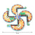 Religious Golden Swastik Wall Hanging