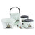 Plastic Bathroom Accessories Set (Mix Color / 6 Pc)
