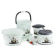 Plastic Bathroom Accessories Set (Mix Color / 6 Pc)