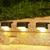 Outdoor LED Stair Step & Fence Lamp – Solar-Powered, Waterproof (Pack of 4)