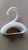 Compact Dual-Slot Multi-Purpose Plastic Hook Hanger (1 Pc)