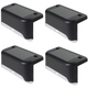 Outdoor LED Stair Step & Fence Lamp – Solar-Powered, Waterproof (Pack of 4)