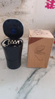 Solar Powered LED Car Ashtray with Flip Lid (1 Pc)
