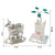 Silver-Plated Kamdhenu Cow & Tulsi Plant Pair – Pooja & Home Décor