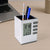 Multifunction Cube Digital Desk Clock with Pen Holder (1 Pc)