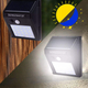 20-LED Solar Outdoor Wall Lamp with Motion Sensor ( Pack of 2)