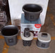 Plastic Bathroom Accessories Set (Mix Color / 6 Pc)