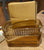 Premium Ribbed Transparent Storage Basket with Gold Handle – Multipurpose Kitchen &amp; Home Organizer Box (25x14cm / 2 Pc)