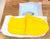 Yellow Non-Slip Silicone Rain Reusable Anti skid Waterproof Fordable Boot Shoe Cover (1 Pair )