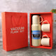Sleek White Thermos Flask Set